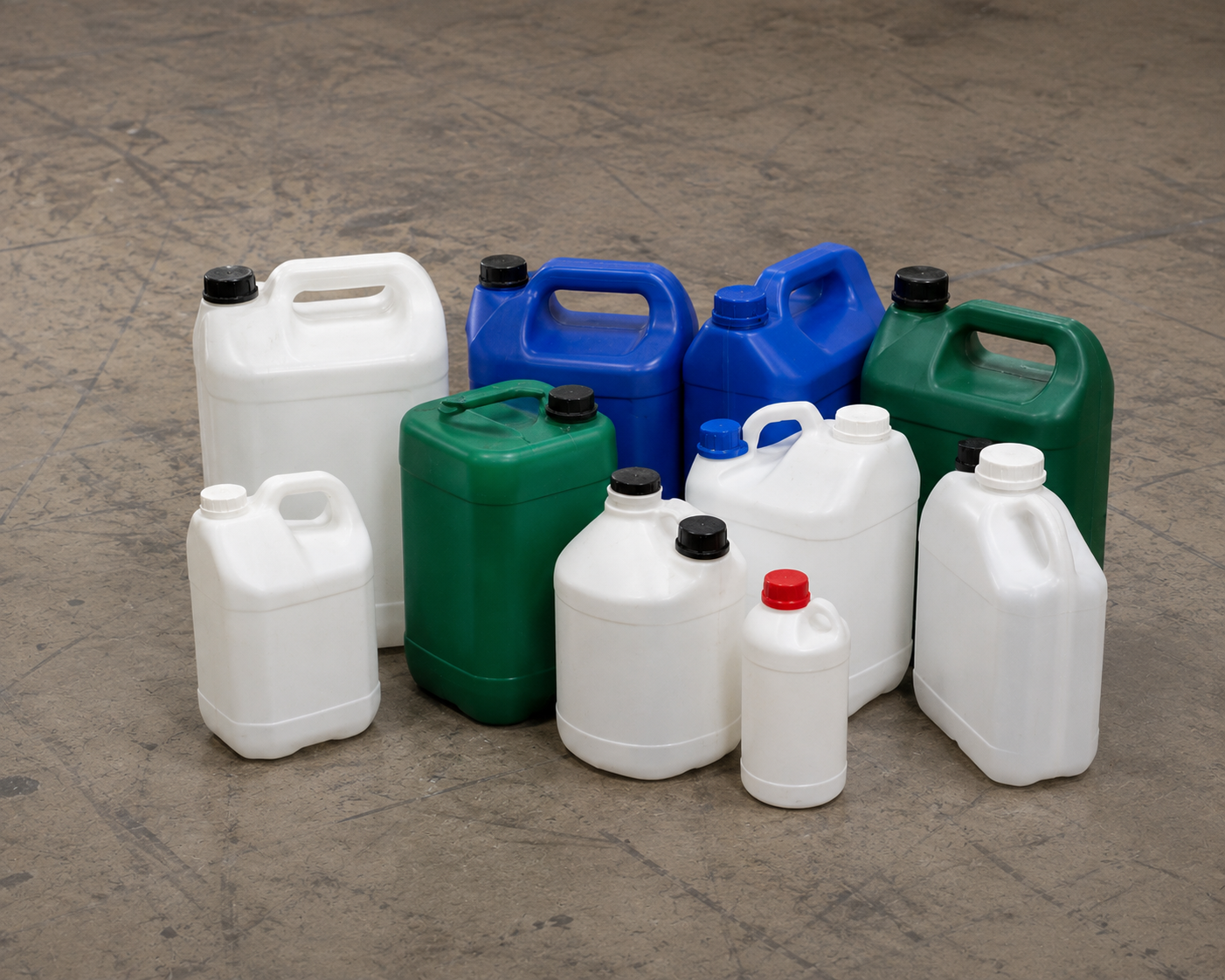 Hård plast og HDPE-beholdere